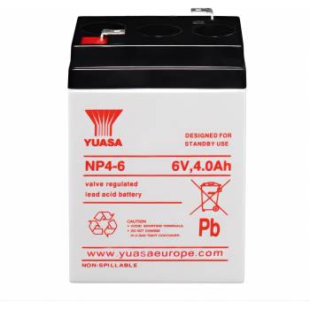 YUASA Акумулатор YUASA NP VRLA AGM 4Ah L+ (NP4-6)