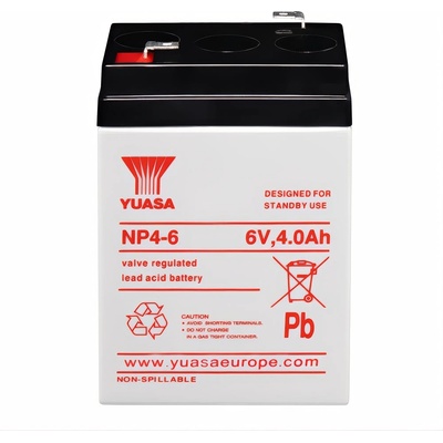 YUASA Акумулатор YUASA NP VRLA AGM 4Ah L+ (NP4-6)