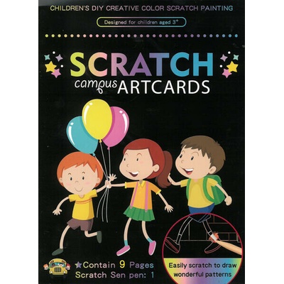 Obrázek škrabací Mark 9 ks 09 škola – Zboží Dáma