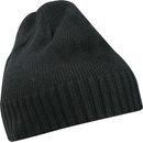 Myrtle Beach MB503 pletená priliehavá čiapka černá