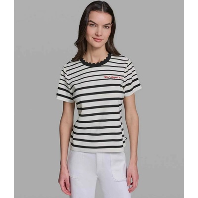 Karl Lagerfeld Striped bílá