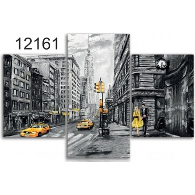 Divio Třídílný obraz na plátně New York, vzor 12161 Velikost: 120x180 cm