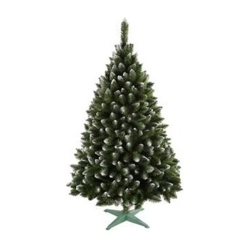 stromček vianočný JEDĽA 180cm s bielymi koncami stojan 91443