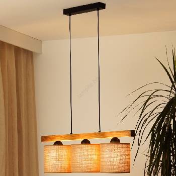 Brilagi - Пендел FOREST 3xE27/15W/230V бор/кафяв/черен (BG1721)