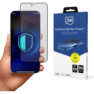 3mk Protection Протектор за iPhone 17 Air - 3mk - Твърдостъклен протектор за екран Matt Max Tempered - Защита на личните данни