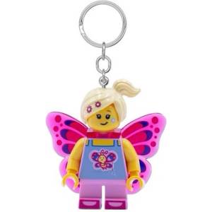 LEGO® Ключодържател с led светлина, lego "Момиче с пеперуда" lgl-ke171h (lgl-ke171h)
