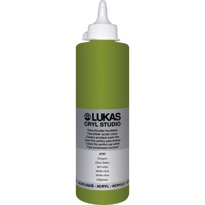 LUKAS Cryl Studio Plastic Bottle АКРИЛНА боя Olive Green 500 ml 1 бр (747570500)