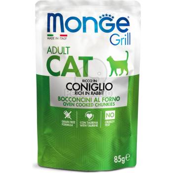 Monge Grill Cat Adult Заешки хапки в аспик 12 x 85 г