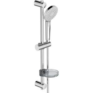 Ideal Standard Idealrain Evo Jet - Комплект душ-глава, 3 режима на струята, штанга и маркуч, хром B2620AA (B2620AA)