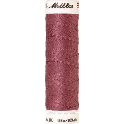 Nitě SERALON 100m na univerzální šití, polyester AMANN Mettler - více barev 6677: 0155 zastřená růžová
