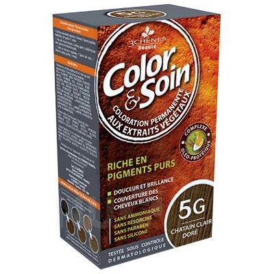 Color & Soin barva na vlasy 5G světle zlatá hnědá 135 ml
