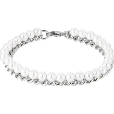Free Style Perlový náramek z chirurgické oceli BSS929WH