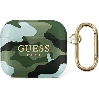 Guess Калъф Guess GUA3UCAMA Camo Collection, за Apple AirPods 3, бежов (GUE001677-0)