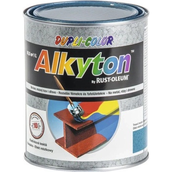 Rust Oleum Alkyton kladivková farba na hrdzu 2v1 Modrá tmavá 750ml