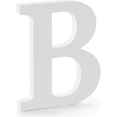Dřevěné písmeno "B" BÍLÉ, 20 cm – Hledejceny.cz