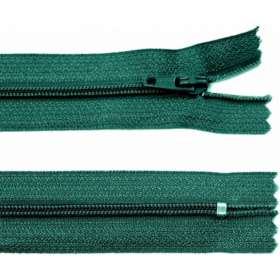 Spirálový zip no.3 nerozepínací 25cm - více barev color: 670 borovicová zelená