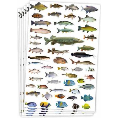 Nálepky ryby 300 ks