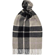 Joshua Ellis 1767 Joshua Ellis Plaid Brushed Scarf Stone Marl