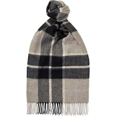 Joshua Ellis 1767 Joshua Ellis Plaid Brushed Scarf Stone Marl
