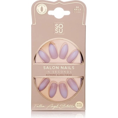 SOSU Cosmetics Umělé nehty Fallen Angel Salon Nails 24 ks