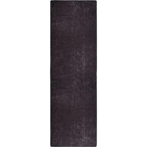 vidaXL Килим, миещ се, 80x300 см, антрацит (337953)