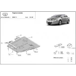 Scut Motor - Румъния Метална кора под двигател toyota avensis от 2008 до 2012 (73839)
