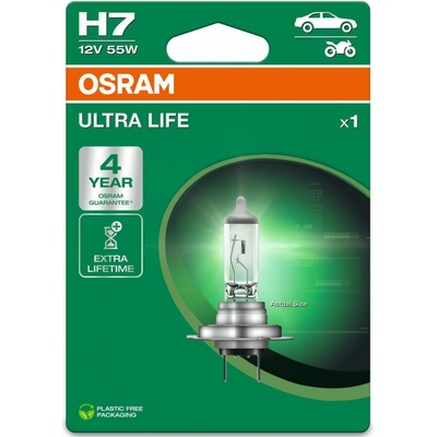 Osram Ultra Life H7 PX26d 12V 55W 64210ULT-1BL