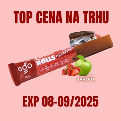 OGO Ovocná rolka jablko-jahoda 15g – Zboží Dáma