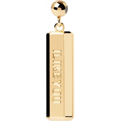 PDPaola Pozlacený přívěsek I LIKE YOU Charms CH01 101 U