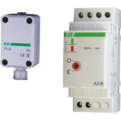 F&F soumrakový spínač 16A 230V 2-1000lx AZ-B PLUS sonda