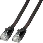 EFB Elektronik Rj45 плоска пач корда категория 6а, неекранирана u-utp pvc, черна, efb (3.0 м) (k8107sw.3)
