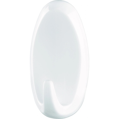 tesa® Powerstrips Velké oválné háčky Barva: bílá, Rozměr: 69,4mm x 22,9mm x 36,8mm / 2 háčky + 4 proužky velké