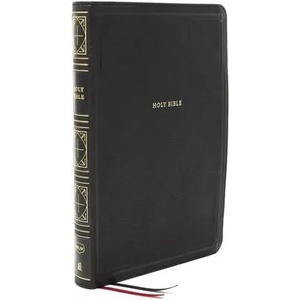 NKJV Holy Bible, Giant Print Thinline Bible, Black Leathersoft, Thumb Indexed, Red Letter, Comfort Print: New King James Version | Thomas Nelson (ISBN: 9780785231721)
