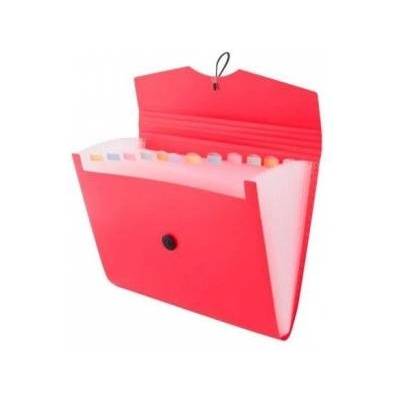 D. Rect Briefcase A4 12 compartments red D. RECT