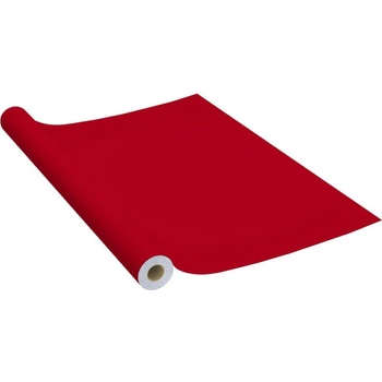 Vidaxl Samolepiacia fólia na nábytok červená 500x90 cm PVC