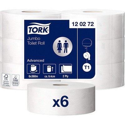 TORK Jumbo 26 cm T1 2-vrstvý 6 ks