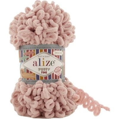 Alize Příze Puffy FINE 161 pudrově růžová