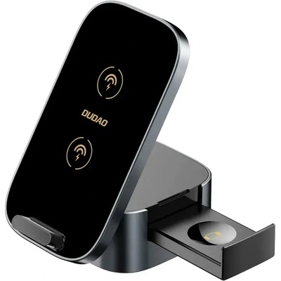 Dudao 3в1 индуктивно зарядно за телефон / смарт часовник / слушалки Dudao A11Pro+, 15W, черно (A11Pro+)