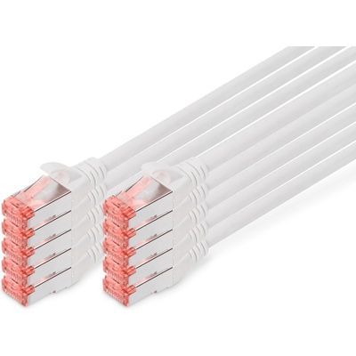 ASSMANN LAN cable Cat 6 - 5 m - 10 pieces - S/FTP shielded - white - DK-1644-050-WH-10