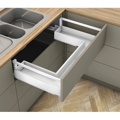 Blum K-Blum Merivobox zásuvka E reling 550 mm/40 kg biela Inserta, drez