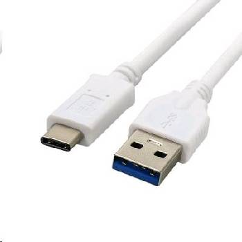 C-Tech CB-USB3C-10W USB 3.0 AM na Type-C, AM/CM, 1m, bílý