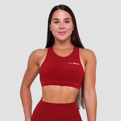 GymBeam Спортен сутиен Ignite Dark Red S