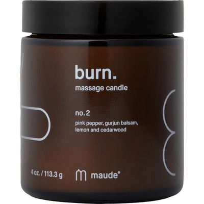 Maude BURN Sviečka masážna no.1 amber cedar leaf & lemongrass 113 g