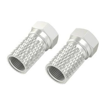 Image 1 of Hama Адаптер hama, f-конектор мъжко, Метален, 4 броя (hama-205273)