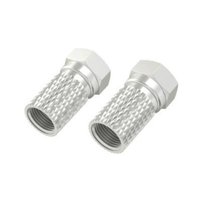 Hama Адаптер hama, f-конектор мъжко, Метален, 4 броя (hama-205273)