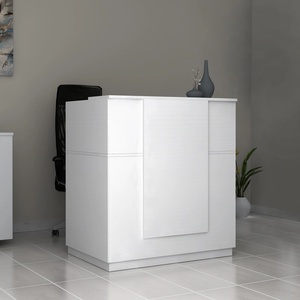 TopMebel Gemini TopMebel меламиново рецепция в бял цвят 100x70x110cm