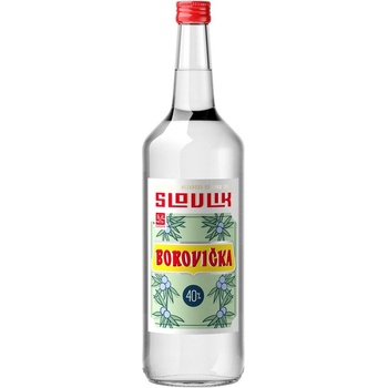 Slovlik Borovička Slovenská 40% 1 l (čistá fľaša)