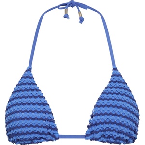 Seafolly Дамско бикини горнище Seafolly Women's Mesh Effect Slide Tri Bikini top - Sapphire - размер 42 (EU) (150-4261-0816)