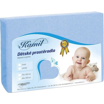 Veratex prostěradlo jersey světle modré 70x140