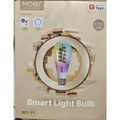 Nedis Wi-Fi chytrá LED žárovka s vláknem/ E27/ ST64/ 4,9W/ 230V/ 360lm/ teplá až studená bílá/ 1800 6500K/ stmívatelná